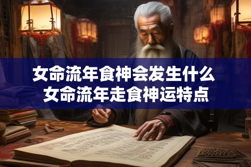 女命流年食神会发生什么 女命流年走食神运特点