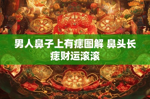男人鼻子上有痣图解 鼻头长痣财运滚滚