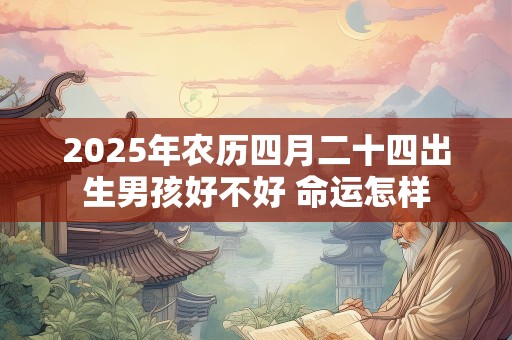 2025年农历四月二十四出生男孩好不好 命运怎样