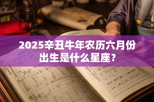 2025辛丑牛年农历六月份出生是什么星座？