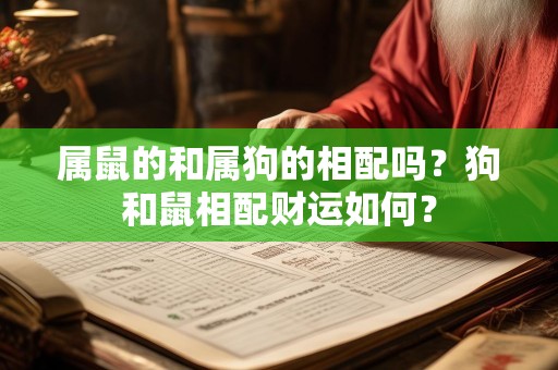 属鼠的和属狗的相配吗？狗和鼠相配财运如何？