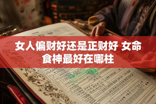 女人偏财好还是正财好 女命食神最好在哪柱