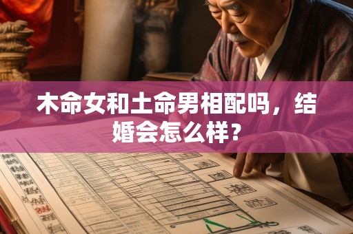 木命女和土命男相配吗，结婚会怎么样？