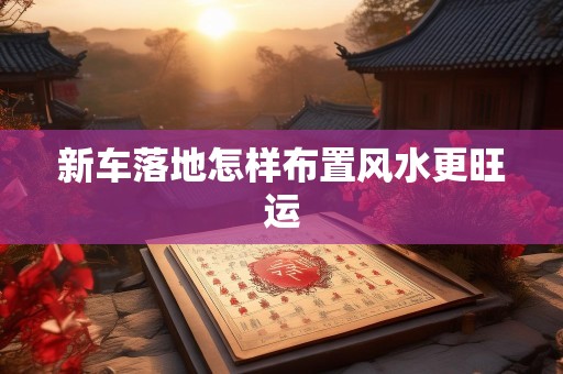 新车落地怎样布置风水更旺运