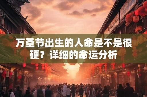 万圣节出生的人命是不是很硬？详细的命运分析