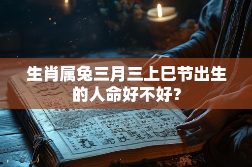 生肖属兔三月三上巳节出生的人命好不好？