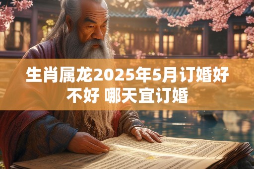 生肖属龙2025年5月订婚好不好 哪天宜订婚