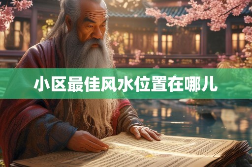 小区最佳风水位置在哪儿