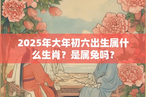 2025年大年初六出生属什么生肖？是属兔吗？