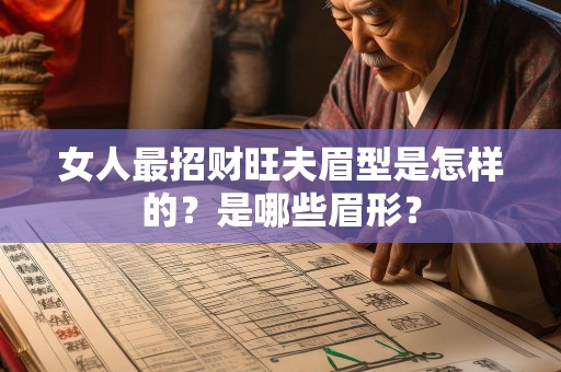 女人最招财旺夫眉型是怎样的？是哪些眉形？