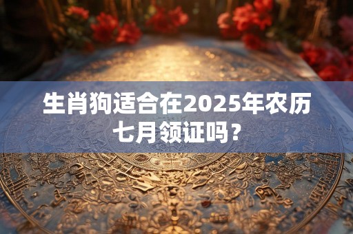 生肖狗适合在2025年农历七月领证吗？