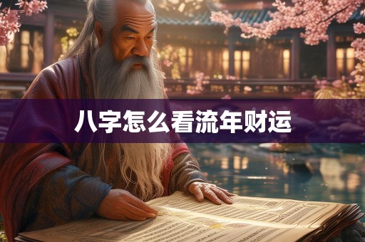 八字怎么看流年财运