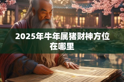 2025年牛年属猪财神方位在哪里