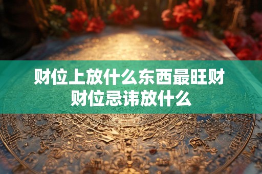 财位上放什么东西最旺财 财位忌讳放什么