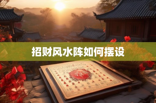 招财风水阵如何摆设