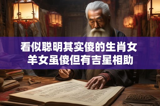 看似聪明其实傻的生肖女 羊女虽傻但有吉星相助
