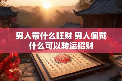 男人带什么旺财 男人佩戴什么可以转运招财