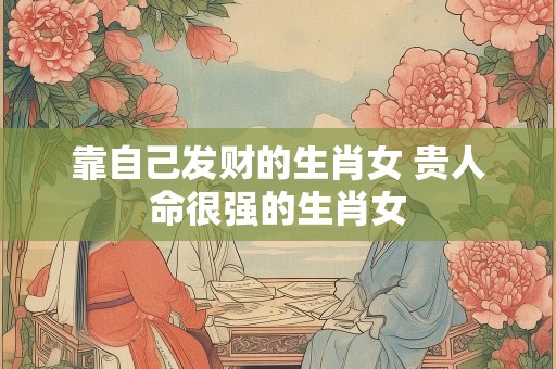 靠自己发财的生肖女 贵人命很强的生肖女