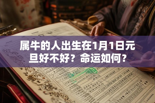属牛的人出生在1月1日元旦好不好？命运如何？