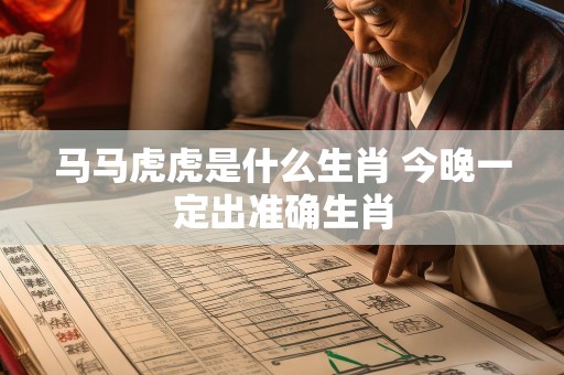 马马虎虎是什么生肖 今晚一定出准确生肖