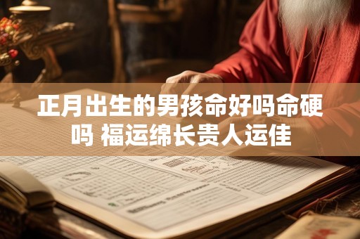 正月出生的男孩命好吗命硬吗 福运绵长贵人运佳
