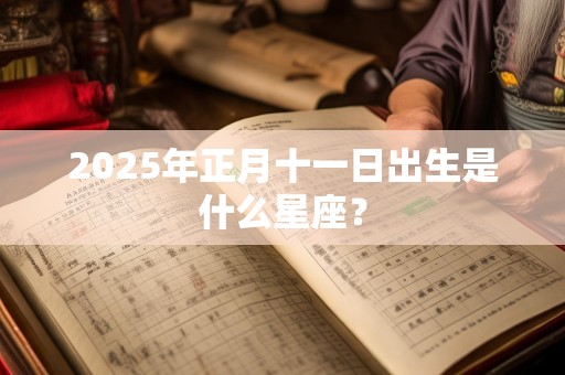 2025年正月十一日出生是什么星座？