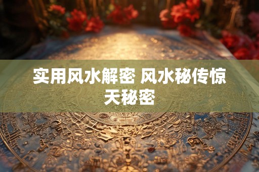 实用风水解密 风水秘传惊天秘密