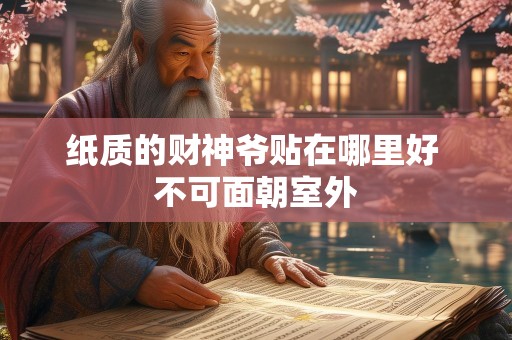 纸质的财神爷贴在哪里好 不可面朝室外