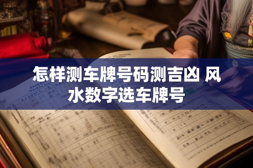 怎样测车牌号码测吉凶 风水数字选车牌号