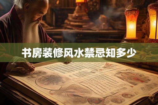 书房装修风水禁忌知多少