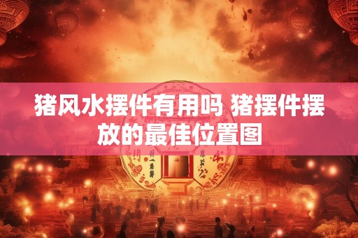 猪风水摆件有用吗 猪摆件摆放的最佳位置图