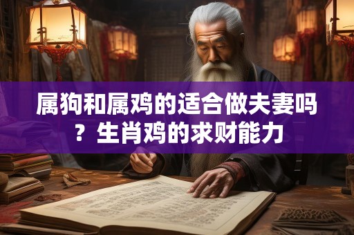 属狗和属鸡的适合做夫妻吗？生肖鸡的求财能力