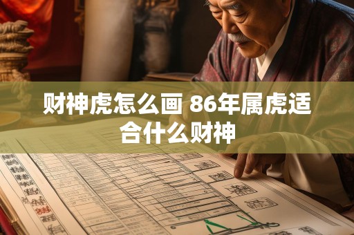 财神虎怎么画 86年属虎适合什么财神