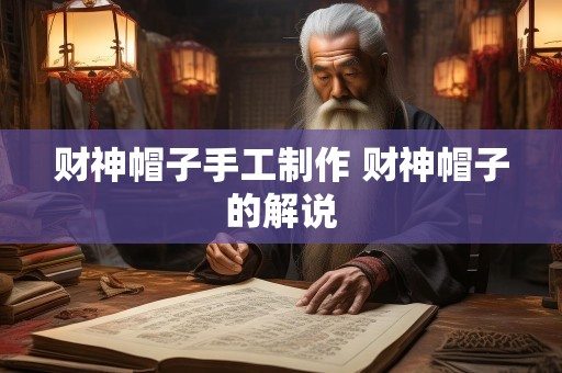 财神帽子手工制作 财神帽子的解说