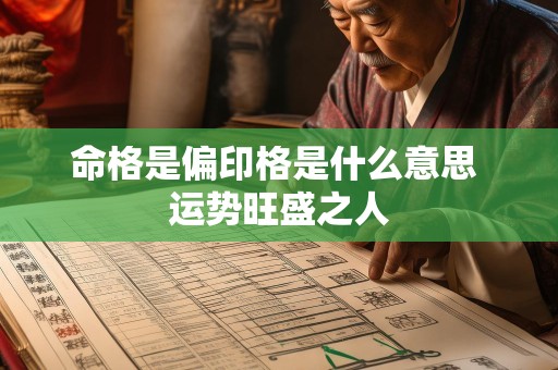 命格是偏印格是什么意思 运势旺盛之人