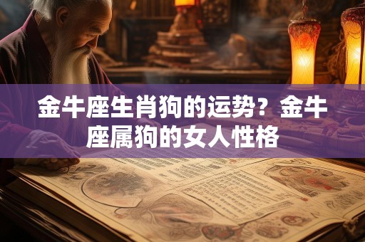 金牛座生肖狗的运势？金牛座属狗的女人性格