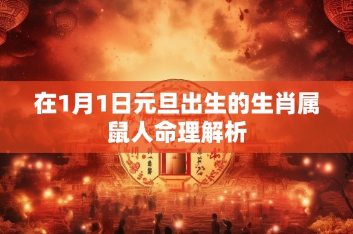 在1月1日元旦出生的生肖属鼠人命理解析