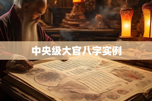 中央级大官八字实例