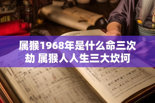属猴1968年是什么命三次劫 属猴人人生三大坎坷