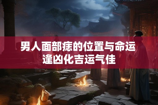 男人面部痣的位置与命运 逢凶化吉运气佳