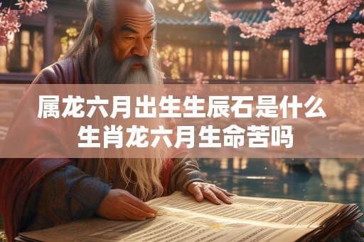 属龙六月出生生辰石是什么 生肖龙六月生命苦吗