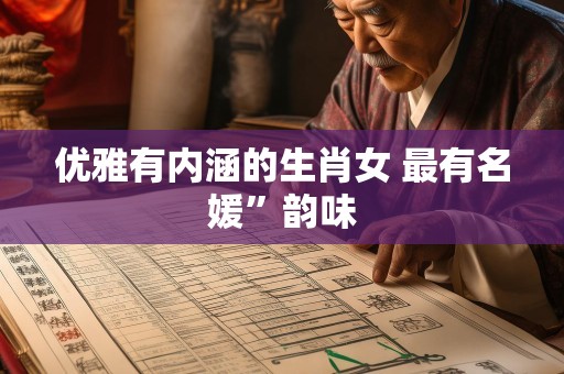 优雅有内涵的生肖女 最有名媛”韵味