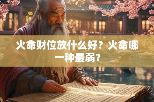 火命财位放什么好？火命哪一种最弱？