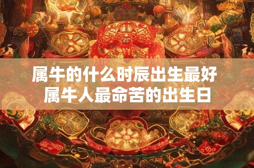 属牛的什么时辰出生最好 属牛人最命苦的出生日