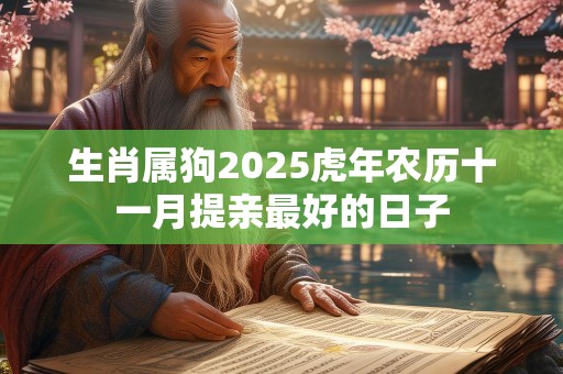 生肖属狗2025虎年农历十一月提亲最好的日子