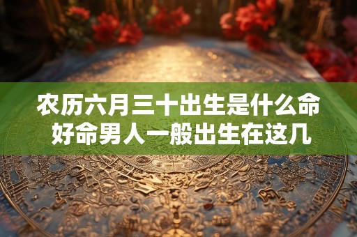 农历六月三十出生是什么命 好命男人一般出生在这几天