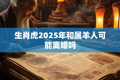 生肖虎2025年和属羊人可能离婚吗