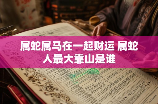 属蛇属马在一起财运 属蛇人最大靠山是谁