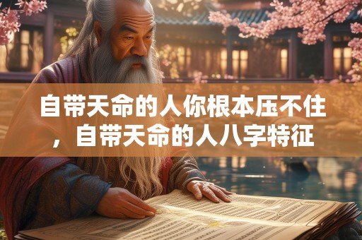 自带天命的人你根本压不住，自带天命的人八字特征