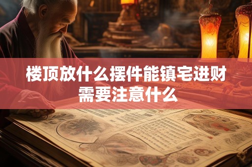 楼顶放什么摆件能镇宅进财 需要注意什么